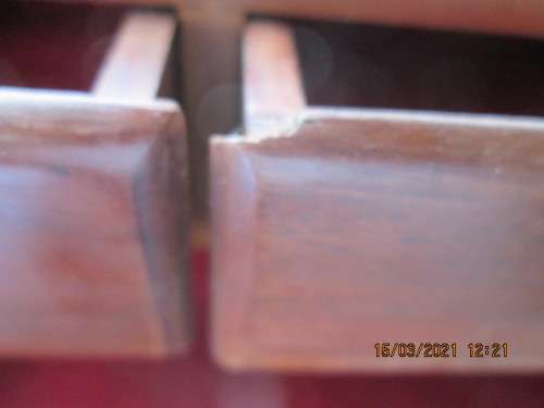 VINTAGE DETAILED MINIATURE CABINET/DRAWERS. WITH INLAYS ETC. PLEASE SEE